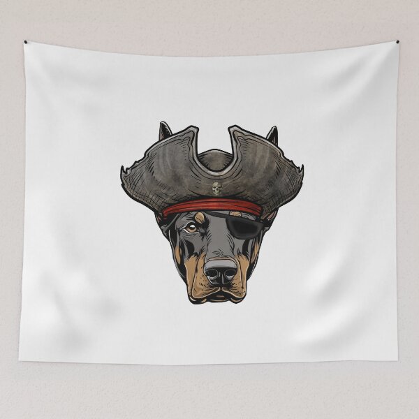 Item preview, Doberman Pinscher Pirate designed and sold by whyitsme.