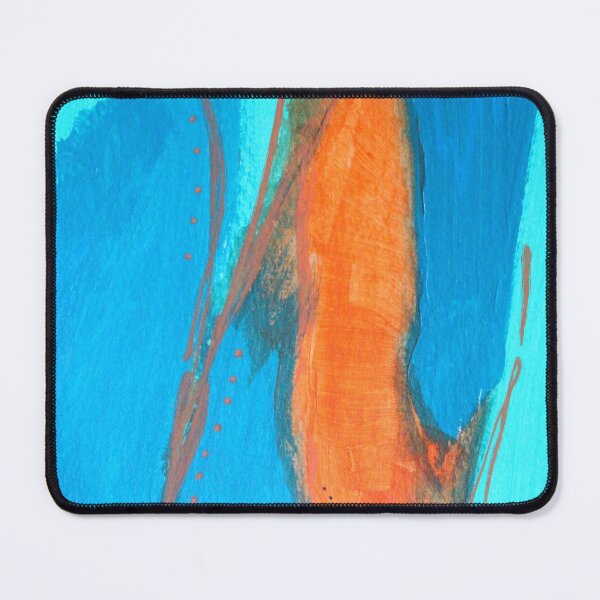 Item preview, Blue, Aqua, and Orange Abstract Painting designed and sold by NancyMerkle.