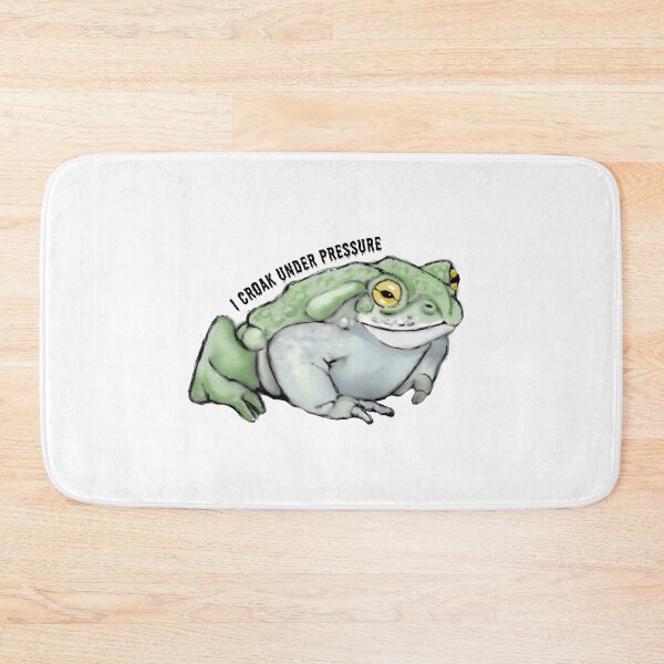 Item preview, TOAD Illustration, I Croak Under Pressure, Humor designed and sold by JoyfulWhimsy.