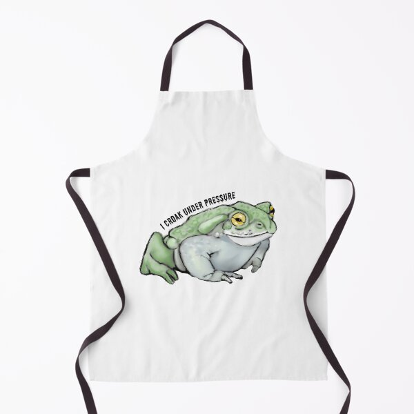 Item preview, TOAD Illustration, I Croak Under Pressure, Humor designed and sold by JoyfulWhimsy.