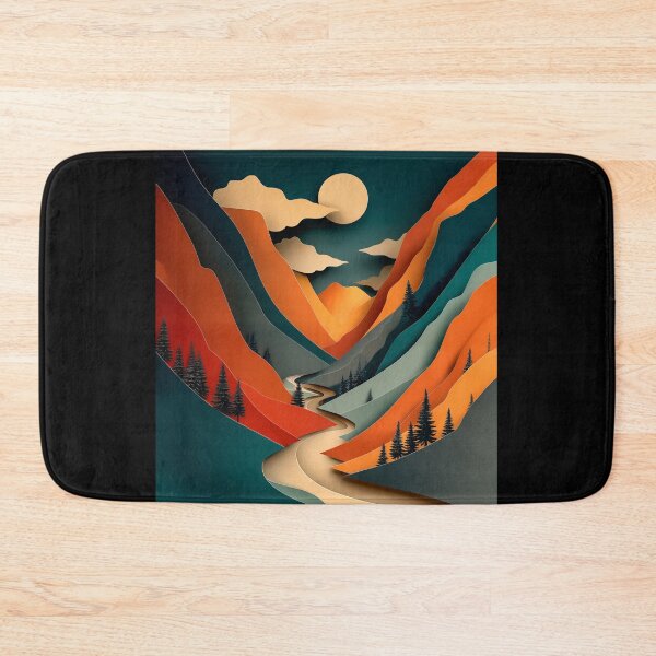 Item preview, Layered Mountain Landscape with Winding Road designed and sold by PetsArt.