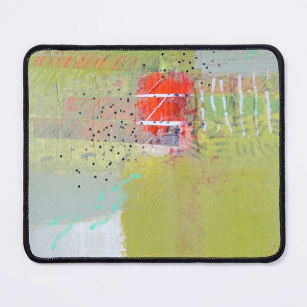Item preview, Sage Green and Red Contemporary Abstract Art designed and sold by NancyMerkle.