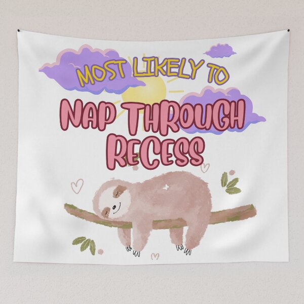 Item preview, "Most Likely to Nap Through Recess" Sloth Baby designed and sold by WeirdApples.
