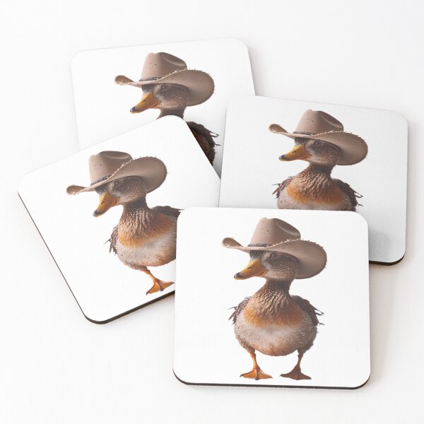Item preview, Duck Cowboy Hat Happy Balloons Celebrations Cute  designed and sold by CheeseBlueprint.