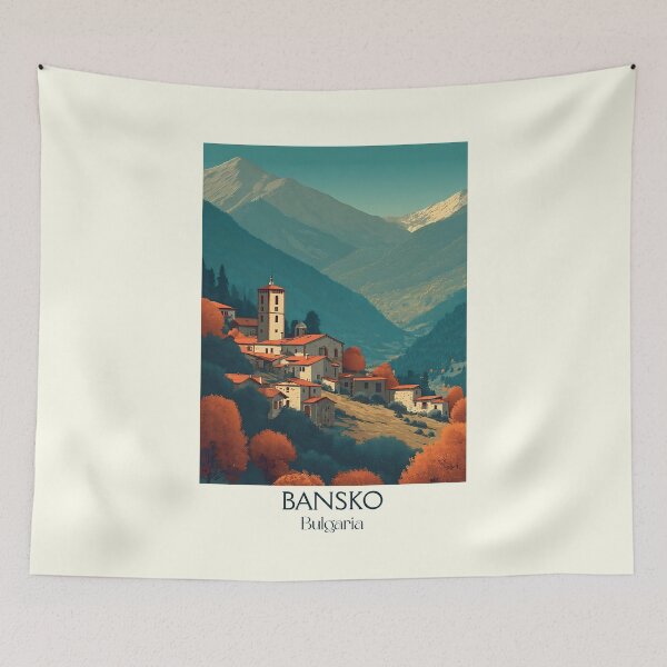 Item preview, Bansko Ski Resort – Bulgarian Alps Winter Paradise Art designed and sold by TuncGK.