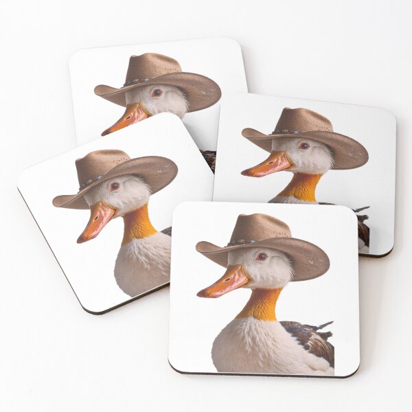 Item preview, Duck Cowboy Hat Happy Balloons Celebrations Cute  designed and sold by CheeseBlueprint.