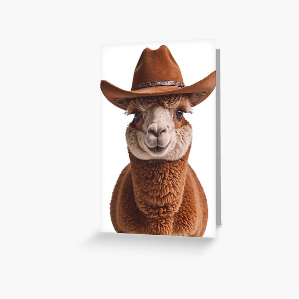 Item preview, Llama Cowboy Hat Happy Balloons Celebrations Cute  designed and sold by CheeseBlueprint.