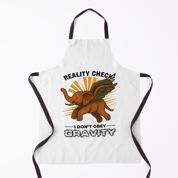 Item preview, Reality Check: I Don’t Obey Gravity - Flying Elephant Funny Sarcastic | Fantasy Humor designed and sold by Cree8if.