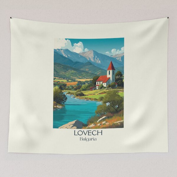 Item preview, Lovech Covered Bridge – Bulgarian Danube Town Art designed and sold by TuncGK.