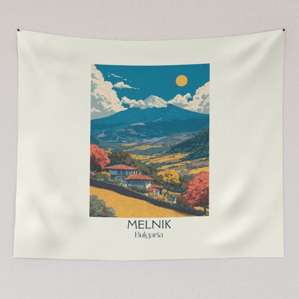Item preview, Melnik Wine Town – Bulgaria's Smallest City Vintage Art designed and sold by TuncGK.