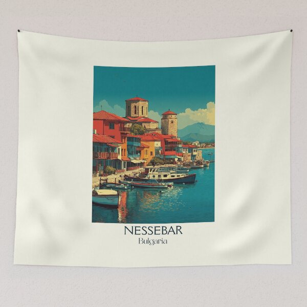 Item preview, Nessebar Ancient City – Black Sea Pearl Bulgaria Art designed and sold by TuncGK.