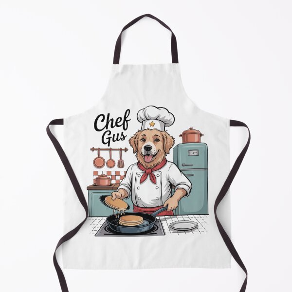 Artikelvorschau, Golden Retriever Chef Shirt – Lustiges Hundekoch-T-Shirt entworfen und verkauft von KostekShop.