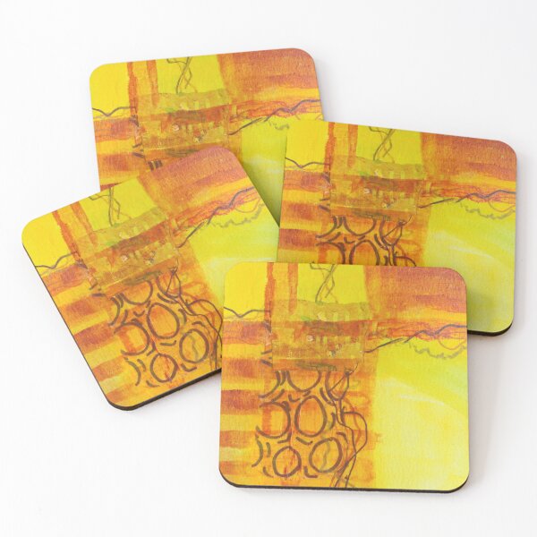 Item preview, Yellow and Orange Modern Art Design  designed and sold by NancyMerkle.
