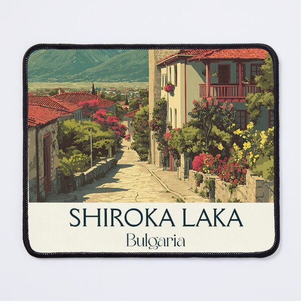 Item preview, Shiroka Laka Village – Rhodope Architecture Bulgaria Art designed and sold by TuncGK.