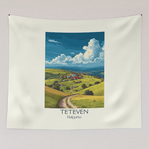 Item preview, Teteven Mountain Town – Bulgarian Balkan Paradise Art designed and sold by TuncGK.