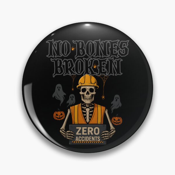 Item preview, Safety First - No Bones Broken – Funny Halloween OSH Skeleton Design designed and sold by PeteLawliiet.