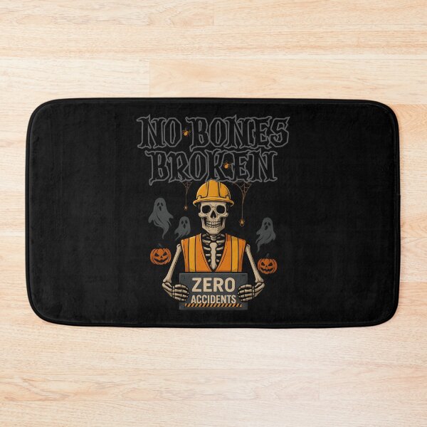 Item preview, Safety First - No Bones Broken – Funny Halloween OSH Skeleton Design designed and sold by PeteLawliiet.