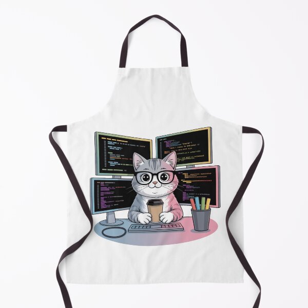 Item preview, Cat Programmer Tee – Funny Coder Cat T-Shirt designed and sold by KostekShop.