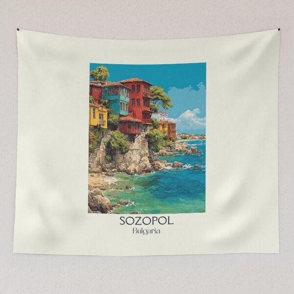 Item preview, Sozopol Ancient Apollonia – Black Sea Art Town Poster designed and sold by TuncGK.