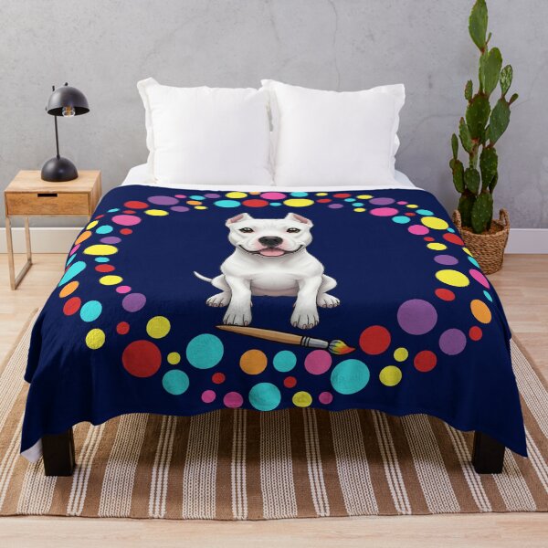 Item preview, Celebrate Dot Day with My Dogo Argentino – Colorful Dog Art designed and sold by The Real Life Symphony.
