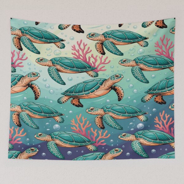 Item preview, Sea turtle watercolor blue  designed and sold by Wildlife and marine life.