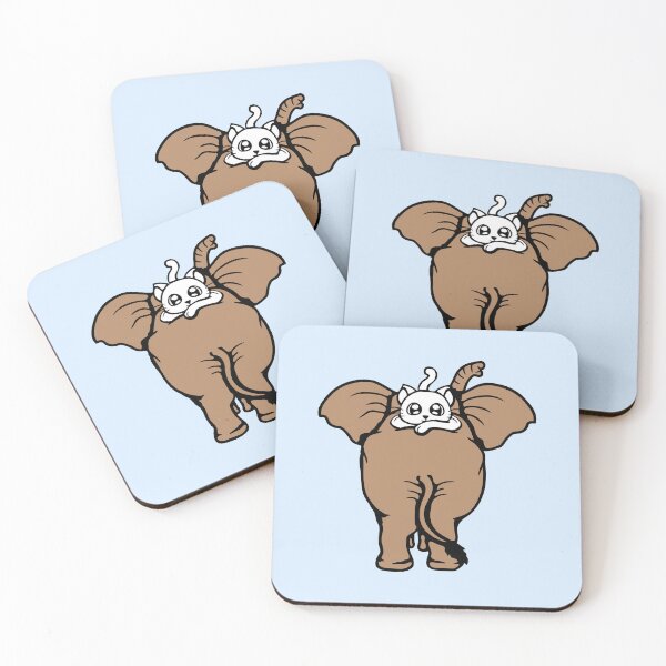 Item preview, Cat Elephant Walking Team Pet Laying On Top Friends Cute designed and sold by shirt-o-mat.