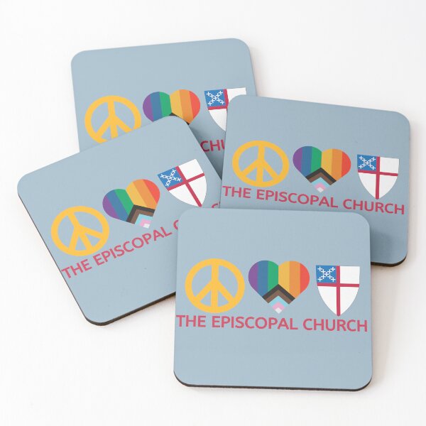 Item preview, Peace, Love, The Episcopal Church designed and sold by Canterbury Episcopal Campus Ministry at Texas Tech University .