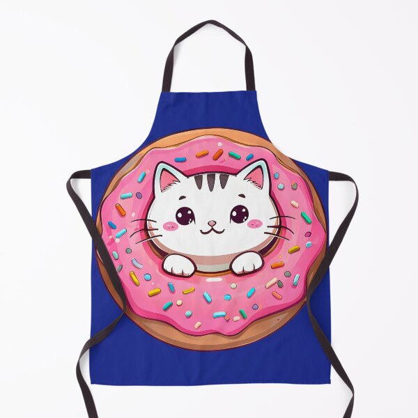 Item preview, Donut Cat Delight – Cute Kawaii Kitten in a Sprinkled Donut designed and sold by FalconLifeStore.