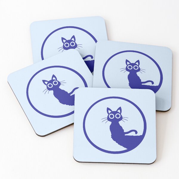 Item preview, Cat Cute Moon Round Cliff Night Funny Sun Silhouette designed and sold by shirt-o-mat.