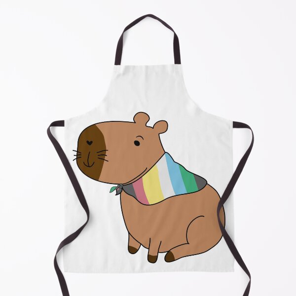 Item preview, Capybara with Disability Pride Flag Bandana designed and sold by spooniecentral.