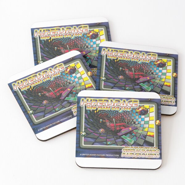 Item preview, HYPERSPACE NYE 1994 Deland, FL  Massive rave flyer designed and sold by 1LuckyLuna3.