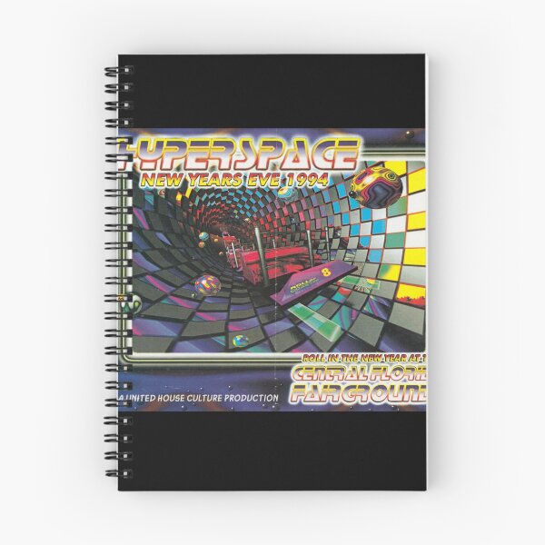 Item preview, HYPERSPACE NYE 1994 Deland, FL  Massive rave flyer designed and sold by 1LuckyLuna3.