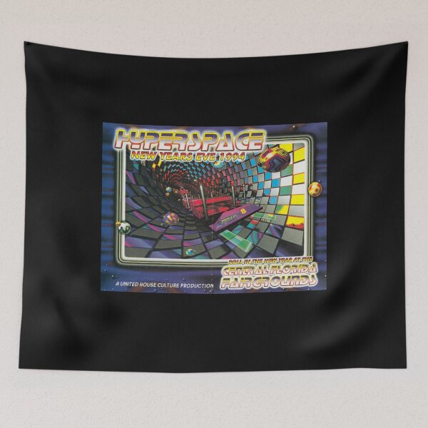 Item preview, HYPERSPACE NYE 1994 Deland, FL  Massive rave flyer designed and sold by 1LuckyLuna3.