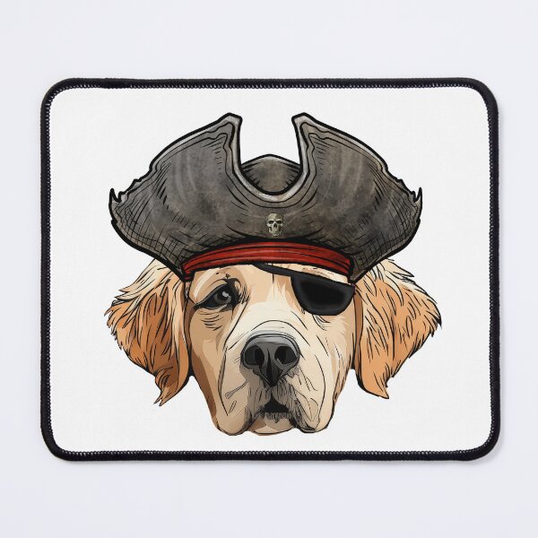 Item preview, Golden Retriever Pirate designed and sold by whyitsme.