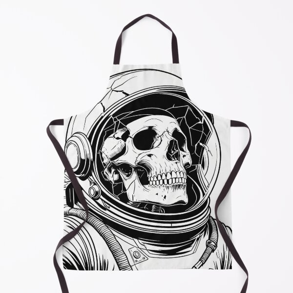 Item preview, Broken Space Helmet Skull Lineart designed and sold by MonteLines.