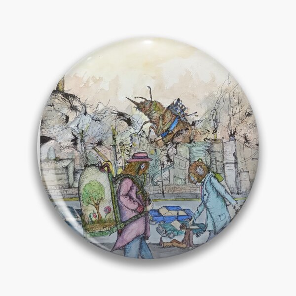 Item preview, Pedestrians walking in polluted city designed and sold by dcaleb.