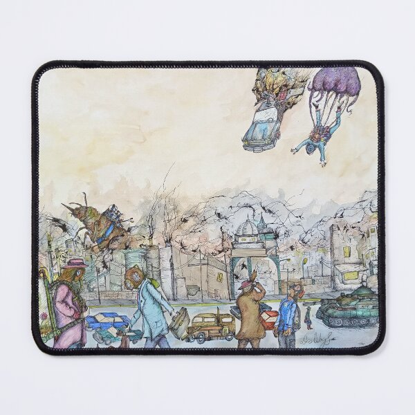Item preview, Pedestrians walking in polluted city designed and sold by dcaleb.