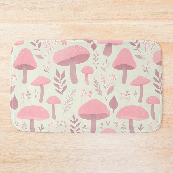 Item preview, Pink Mushroom and Floral Pattern designed and sold by wendy4496.