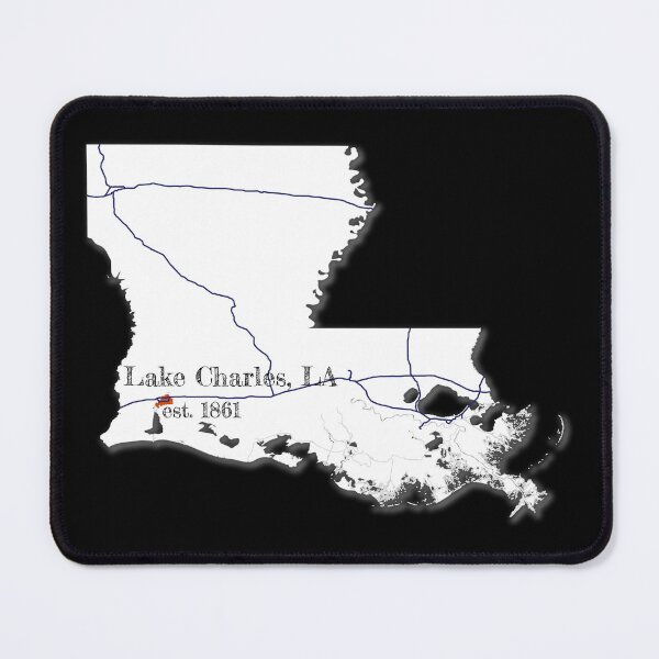 Item preview, Lake Charles, LA [White] designed and sold by PhilbonianDezin.