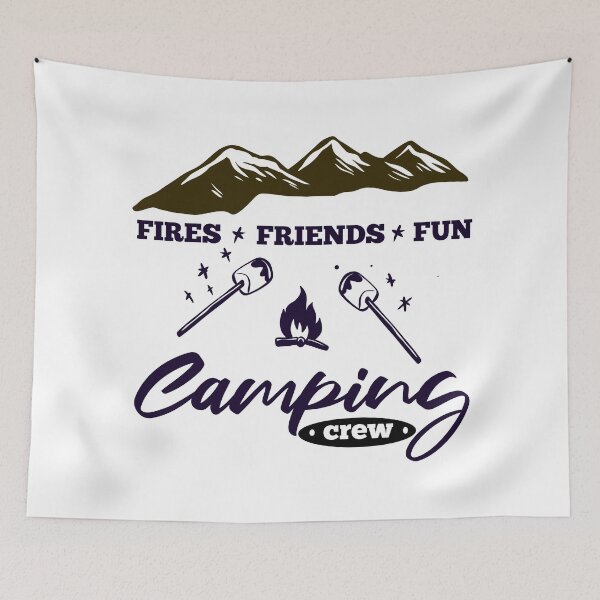 Item preview, "Fires Friends Fun Camping Crew" designed and sold by Soukito.
