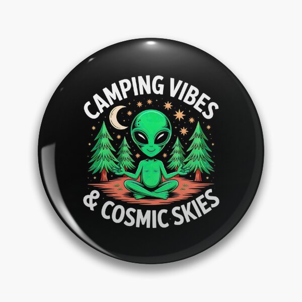Item preview, Camping Vibes Cosmic Skies Alien Coffee designed and sold by URGlden.