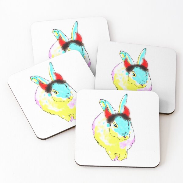 Item preview, Cute Bunny Wearing Devil Horns – animalzinhats designed and sold by Ashley’sAnimalz.