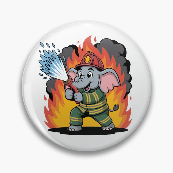 Artikelvorschau, Elefanten Feuerwehrmann T-Shirt – Heldenhaftes Tierrettungsshirt entworfen und verkauft von KostekShop.