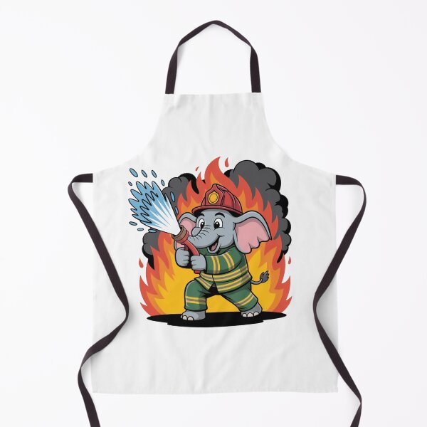 Item preview, Elephant Firefighter T-Shirt – Heroic Animal Rescue Shirt designed and sold by KostekShop.