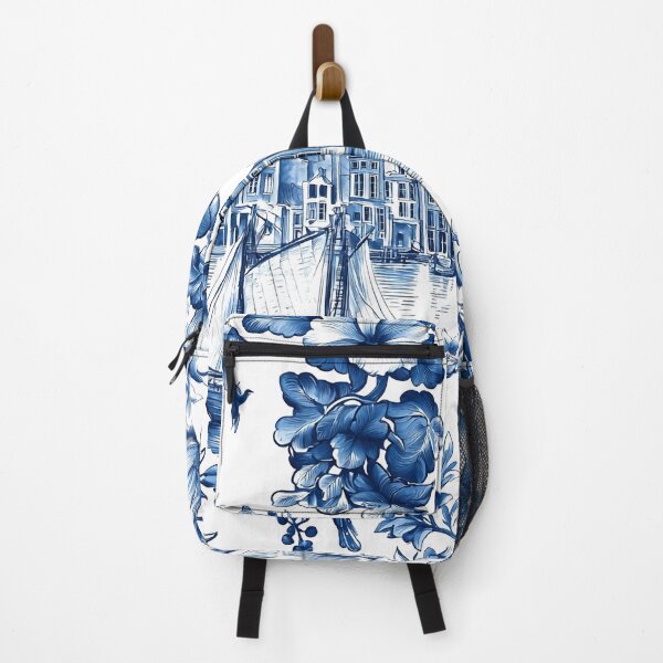 Item preview, Whispers of Delft: Windmill & Bloom designed and sold by House of Blue.