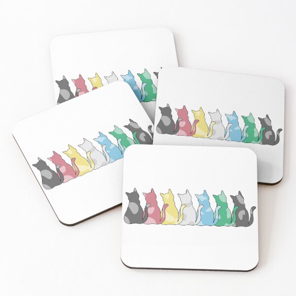 Item preview, Cute Cats in the Disability Pride Flag designed and sold by spooniecentral.
