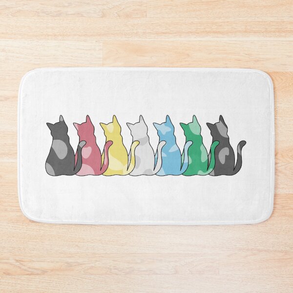 Item preview, Cute Cats in the Disability Pride Flag designed and sold by spooniecentral.