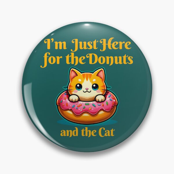 Artikelvorschau, Hier für die Donuts und die Katze – Kawaii Kätzchen in einem Streusel-Donut entworfen und verkauft von FalconLifeStore.