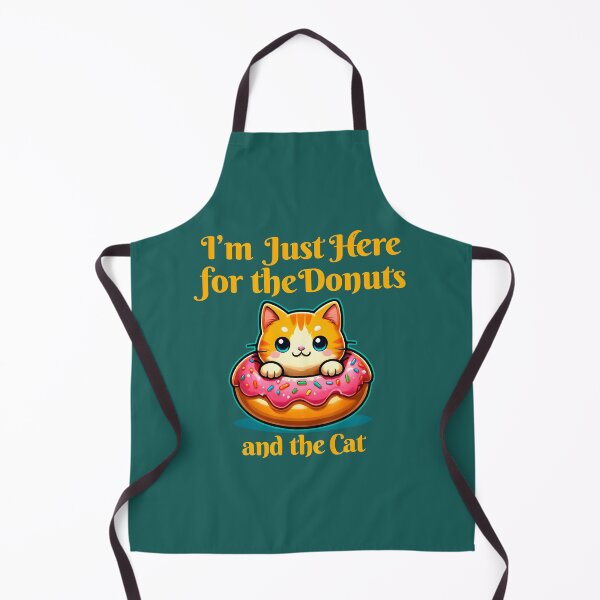 Item preview, Here for the Donuts & the Cat – Kawaii Kitten in a Sprinkle Donut designed and sold by FalconLifeStore.