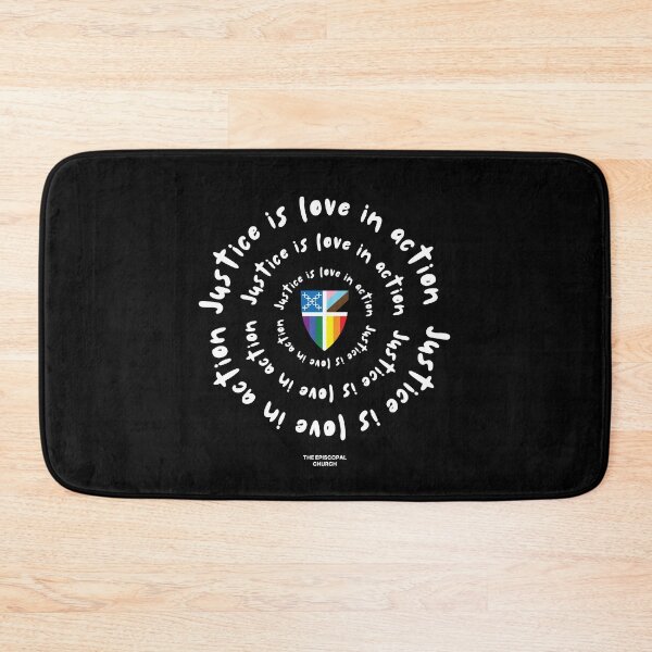 Item preview, Justice is Love in Action designed and sold by Canterbury Episcopal Campus Ministry at Texas Tech University .